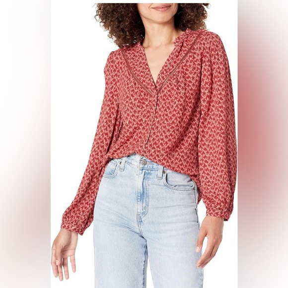 PAIGE Doris Three Quarter Button Front V-Neckline in Papaya Size XXS - Picture 6 of 12